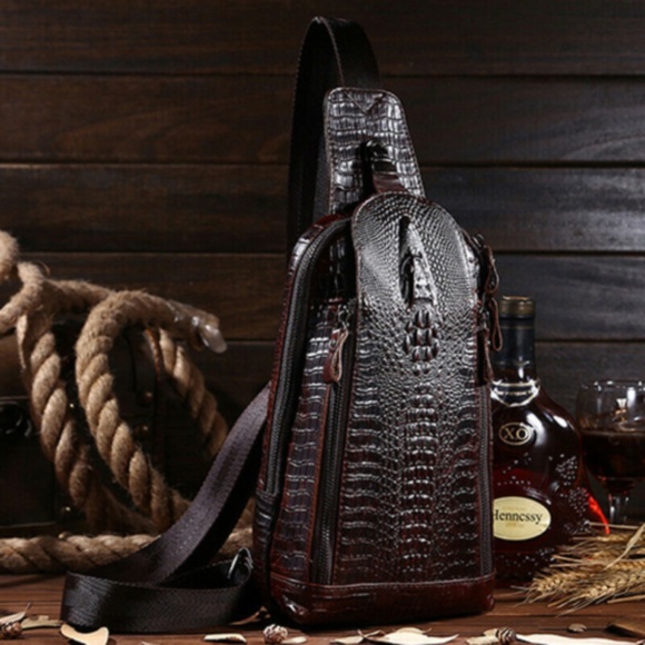 Men's Leather Crossbody Bag